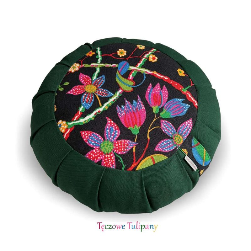 Limitowana poduszka do medytacji "Tęczowe Tulipany"