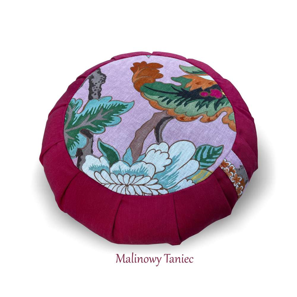 Limitowana poduszka do medytacji "Malinowy Taniec"